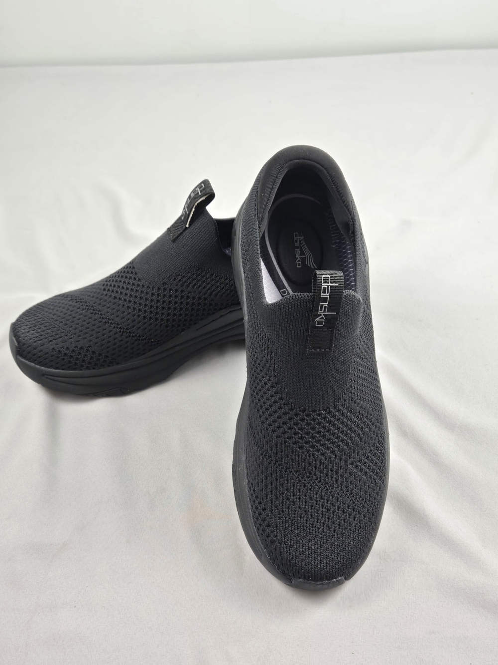 Dansko Pep Women's Running Shoes, Black Knit, Size 39, US 8-8.5